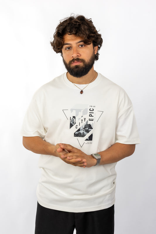 Printed Oversized T-Shirt – Relaxed Fit