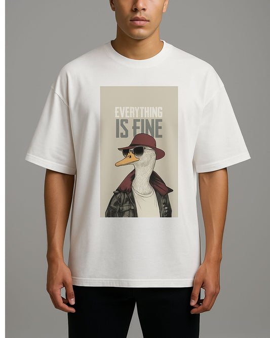 Oversized Printed T-Shirt for Men – Streetwear Style | Relaxed Fit